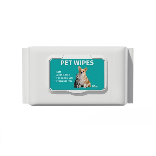 Pet 80-drawer Dog Exclusive For Cats Disposable Disposable Disposable Cleaning Wipes